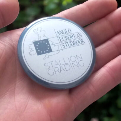 Buttonik z folią (przypinka)