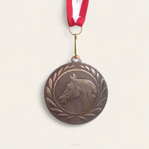 Brązowy medal z wstążką, koń #1