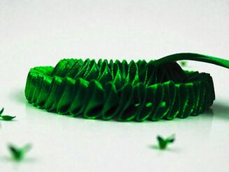 Kotylion podwójny - jednolity z gęstym plisem - 2